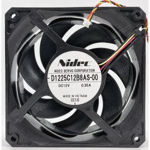 SERVO D1225C12B8AS-00 12V 0.35A 3wires 4wires Cooling Fan 