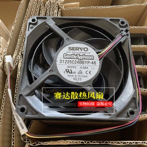 SERVO D1225C24BBYP-46 D1225C24BBYP46 24V 0.58A 4wires Cooling Fan 