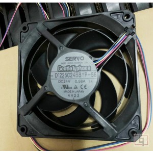 SERVO D1225C24BBYP-56 D1225C24BBYP56 24V 0.58A 4wires Cooling Fan 