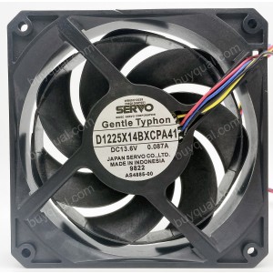 SERVO D1225X14BXCPA41 13.6V 0.087A 4wires Cooling Fan