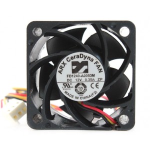 Y.S.TECH FD1240-A0053M 12V 0.35A 3wires cooling fan