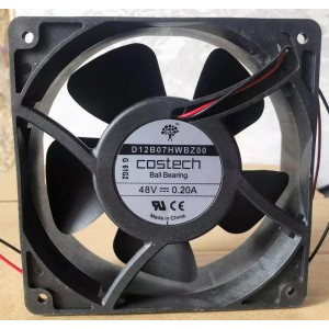 Costech D12B07HWBZ00 48V 0.2A 2wires Cooling Fan