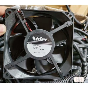 NIDEC D12E-24PG 24V 0.37A 2wires Cooling Fan