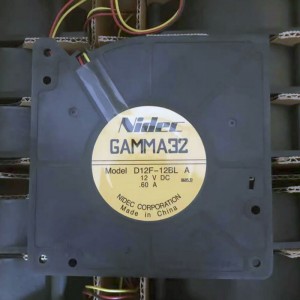 NIDEC D12F-12BL 12V 0.6A 3wires Cooling Fan