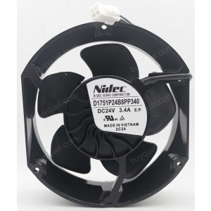 Nidec D1751P24B8PP340 24V 3.4A 4wires Cooling Fan - Original New