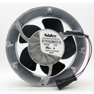 SERVO D1751S24B6CZ-16 24V 1.8A 43.2W 2wires Cooling Fan - Original New