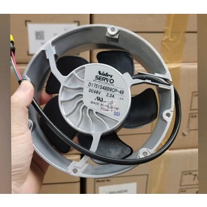 Nidec SERVO D1751S48B9CP-49 48V 2.3A 4wires Cooling Fan - Original New
