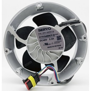 Nidec SERVO D1751S48B9CP-54 48V 2.3A 4wires Cooling Fan - Original New