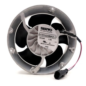SERVO D1751U24B6PZ-17 24V 1.8A 2wires Cooling Fan - New