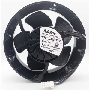 Nidec D1751U24B8PP363 24V 3.4A 4wires Cooling Fan - Original New