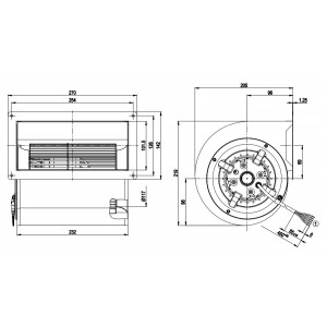 Ebmpapst D2D146-AA24-25 M2D068-EC 400V 0.37/0.31A 240/200W Cooling Fan 