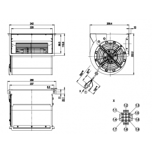 Ebmpapst D2D146-BG03-17 400/440V 0.6/0.65A 350/430W Cooling Fan - Original New