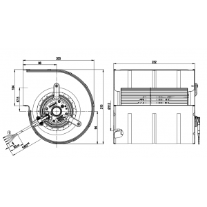 Ebmpapst D2E133-DM52-E1 230V 1.12A 255W Cooling Fan - New