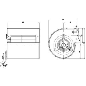 Ebmpapst D2E146-AP43-02 230V 1.31/1.45A 300/330W 4wires Cooling Fan - New