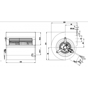 Ebmpapst D2E146-AP43-77 230V 1.39/1.26A 245/270W Cooling Fan - New