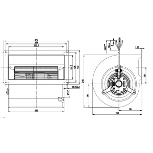 Ebmpapst D2E146-AP47-C4 230V 50Hz 1.16A 265W Cooling Fan with TOP - New