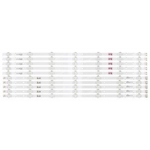Samsung BN96-28772A BN96-28773A SAMSUNG_2013SVS55_3228N1_B2_L07 R07 LM41-00001P LM41-00001N / D3GE-550SMA-R1 D3GE-550SMB-R0 LED Backlight Strips - 10 Strips