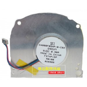 SEI D4008F05HP-0-C02 5V 0.30A 4wires Cooling Fan