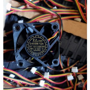 YATELOON D40SM-12A 12V 0.4A 3wires Cooling Fan