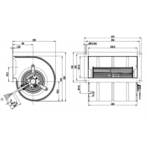 Ebmpapst D4E133-DH01-J4 230V 0.33/0.37A 73/83W Cooling Fan - New