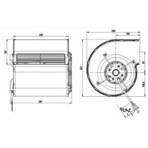 Ebmpapst D4E160-EG06-05 M4E068-EC 230V 0.79/1.07A 180/245W Cooling Fan - Original New