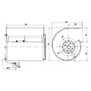 Ebmpapst D4E160-FH12-05 230V 0.81/1.18A 185/270W Cooling Fan - New
