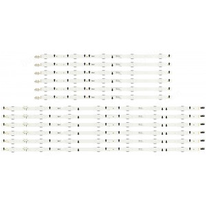 Samsung BN96-38893A / BN96-38894A (2014SVS55_3228_L07_REV1.1_140111, 2014SVS55_3228_R05_REV1.1_140111) LED Strips - 12 Strips