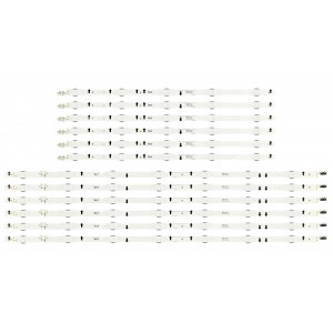 Samsung BN96-30429A / BN96-30430A D4GE-550DCA-R3 D4GE-550DCB-R3 (2014SVS55_3228_L07, 2014SVS55_3228_R05 ) LM41-00099V LM41-00099G LED Strips - 12 Strips