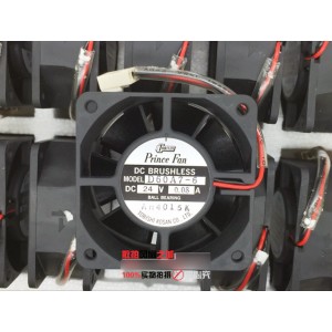 Prince Fan D60A7-6 24V 0.08A 2wires Cooling Fan 