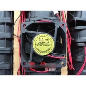Y.L FAN D60BH-24 24V 0.18A 2wires Cooling Fan 