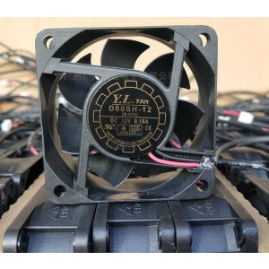 YALN D60SH-12 12V 0.18A 2wires cooling fan