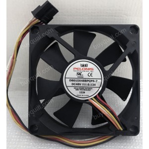 PELONIS D8015X48BPCP5-7 48V 0.12A 5wires Cooling Fan