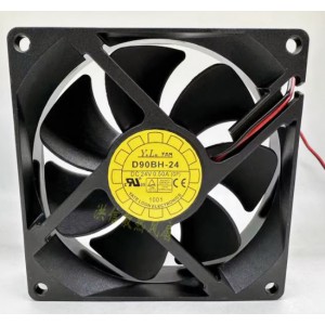 YATE LOON D90BH-24 24V 0.50A 2wires Cooling Fan 