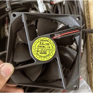 Y.L FAN D90BL-12 12V 0.14A 2wires Cooling Fan