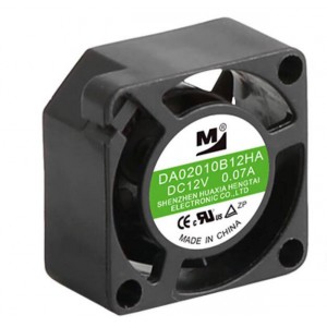 M DA02010B12HA 12V 0.07A 0.35-1.00W Cooling Fan