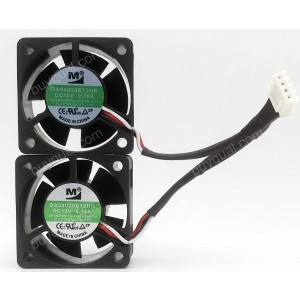 M DA04020B12HR 12V 0.16A 3wires Cooling Fan