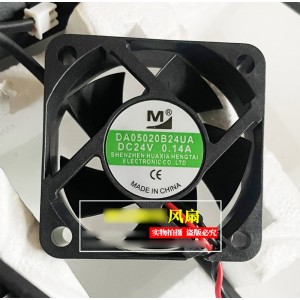 M DA05020B24UA 24V 0.14A 2wires Cooling Fan