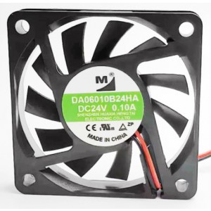 M DA06010B24HA 24V 0.10A 2wires Cooling Fan 