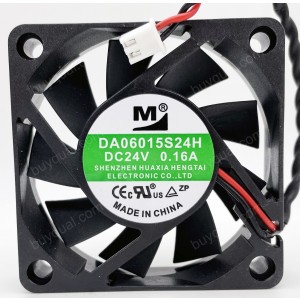 M DA06015S24H 24V 0.16A 2wires Cooling Fan