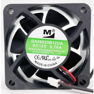 M DA06025B12UA 12V 0.7A 2wires Cooling Fan