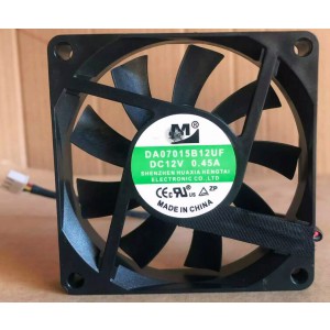 M DA07015B12UF 12V 0.45A 3wires Cooling Fan