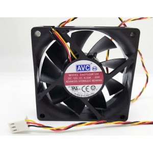 AVC DA07020R12H 12V 0.33A 3wires Cooling Fan