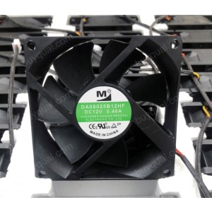 M DA08025B12HF 12V 0.4A 3wires Cooling Fan