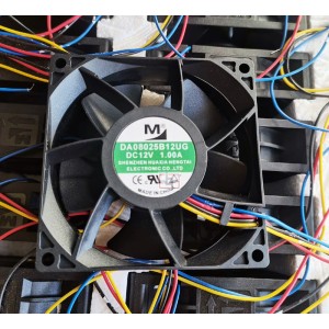 M DA08025B12UG 12V 1.00A 4wires Cooling Fan 