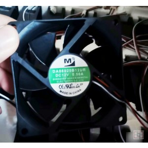 M DA08025B12UR 12V 0.50A 3wires Cooling Fan 