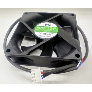 M DA08025B12XH 12V 0.40A 4wires Cooling Fan 