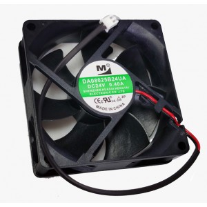 M DA08025B24UA 24V 0.4A 2wires Cooling Fan 