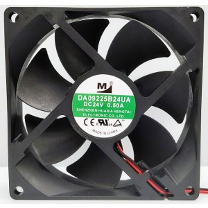 M DA09225B24UA 24V 0.50A 2wires Cooling Fan 