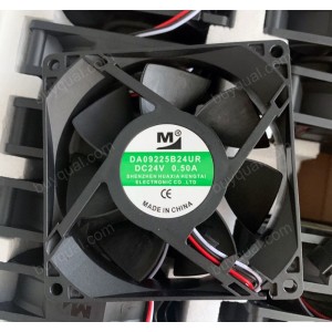M DA09225B24UR 24V 0.5A 3wires Cooling Fan 