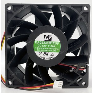 M DA09238B12UF 12V 2A 3wires Cooling Fan 